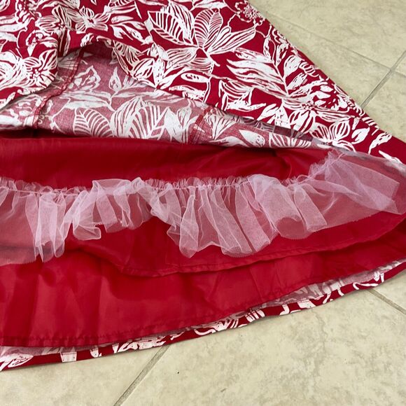 Robbie Bee Halter Fit /Flare Skater dress women’s  size 12 Tropical Floral Print - Picture 13 of 13